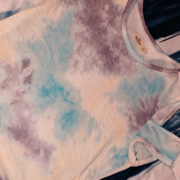 Colorful Tie Dye Off Shoulder Crop - Picture 2 of 6